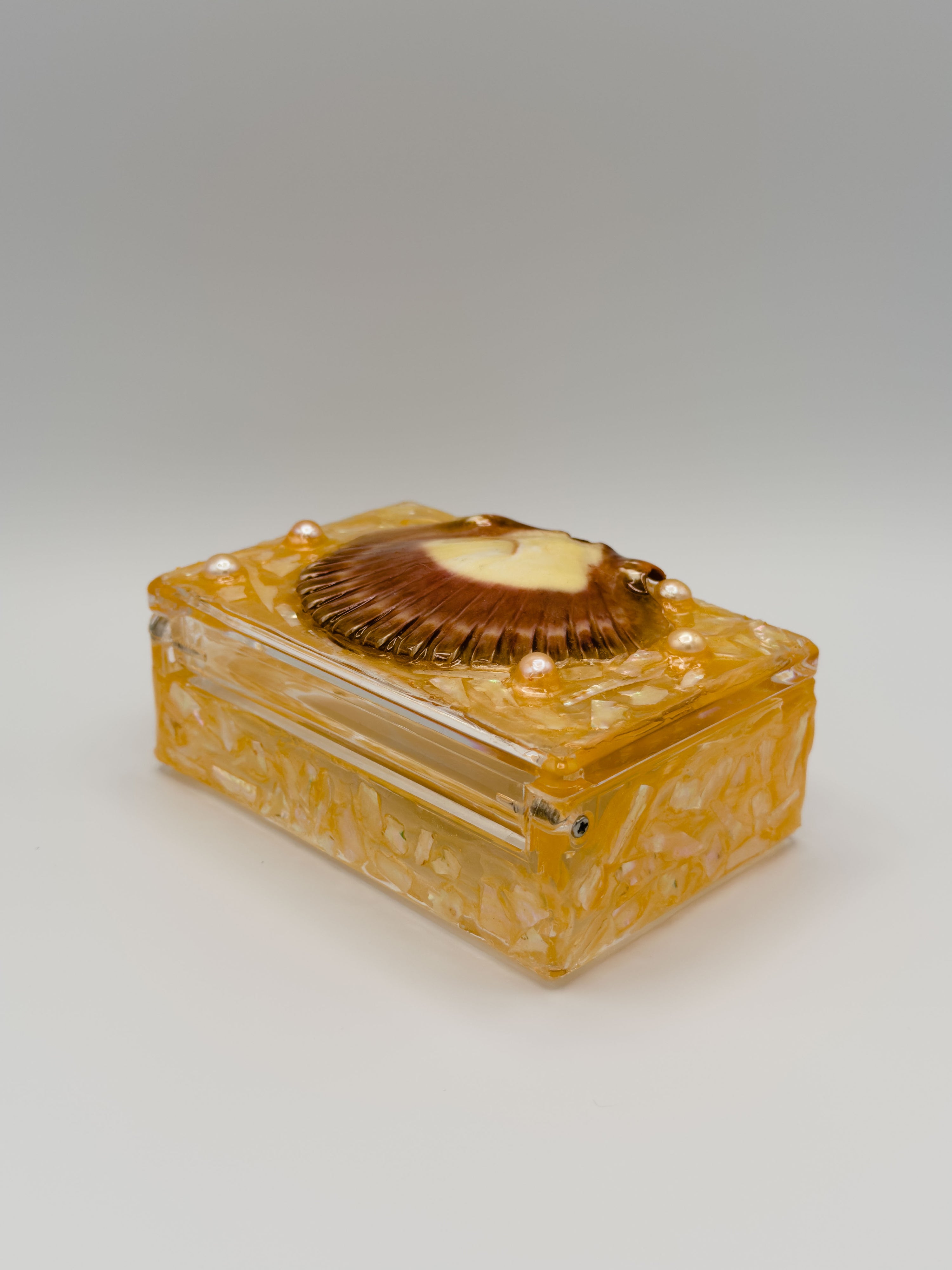 Mermaid Treasure Stash Box - Tangerine