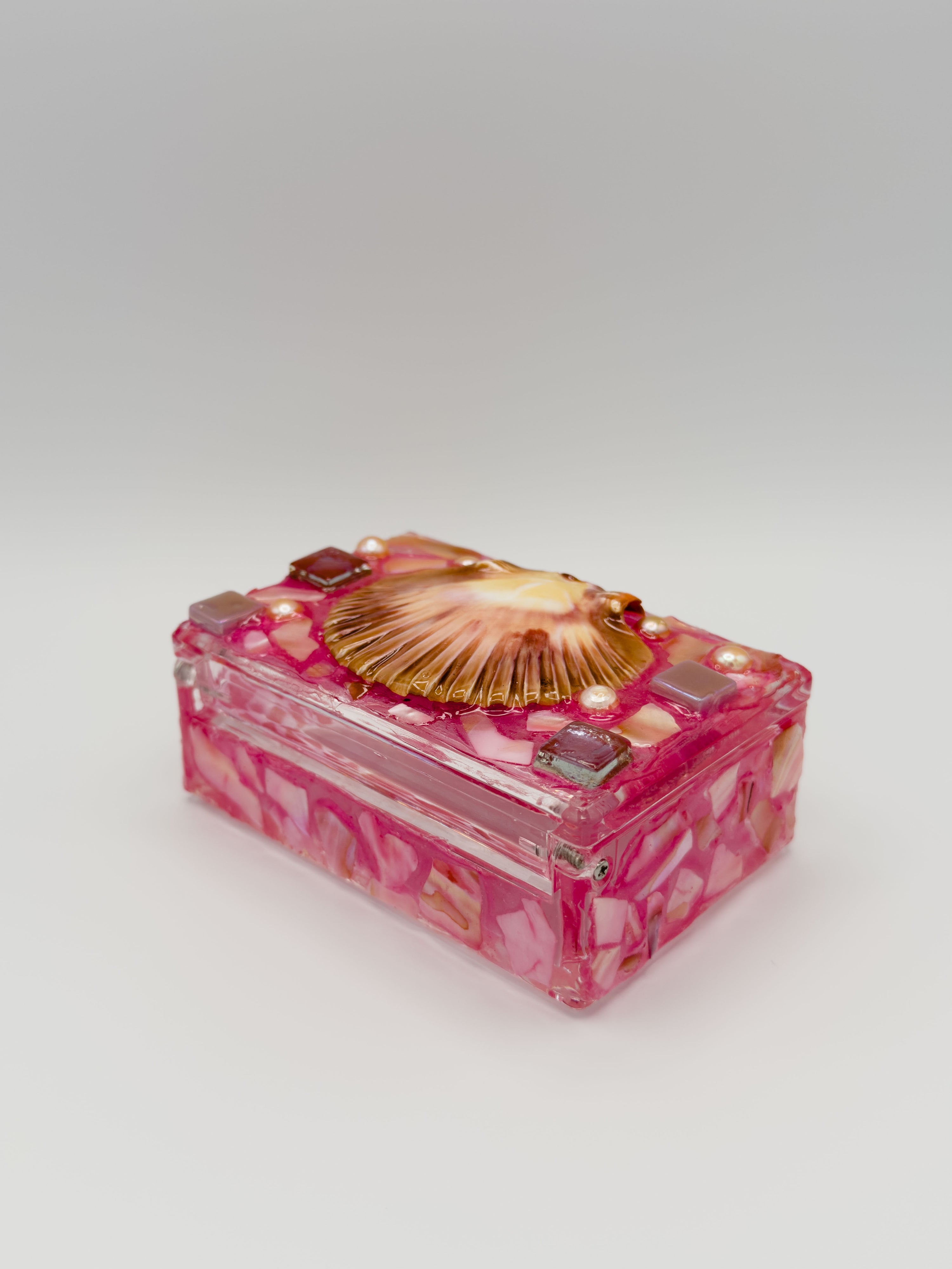 Mermaid Treasure Stash Box - Peony