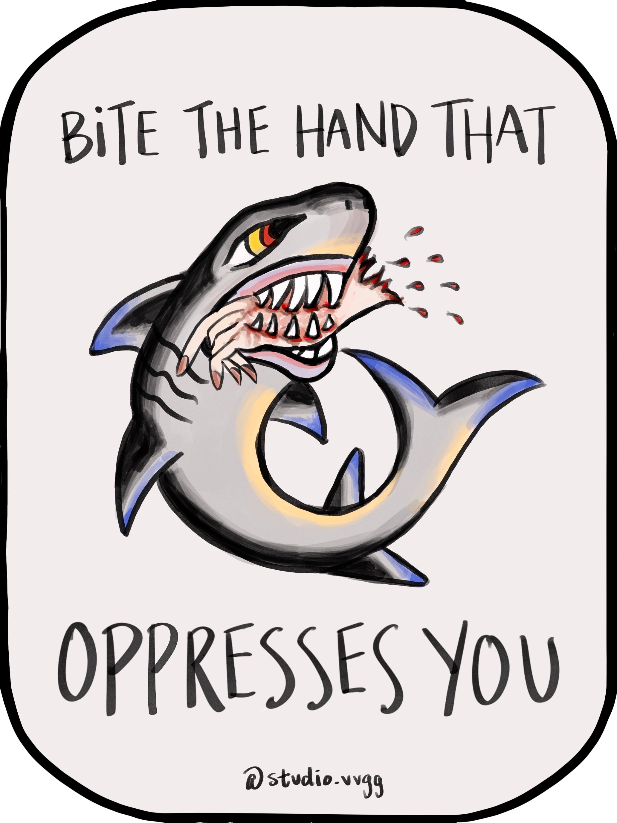 Bite Back Sticker