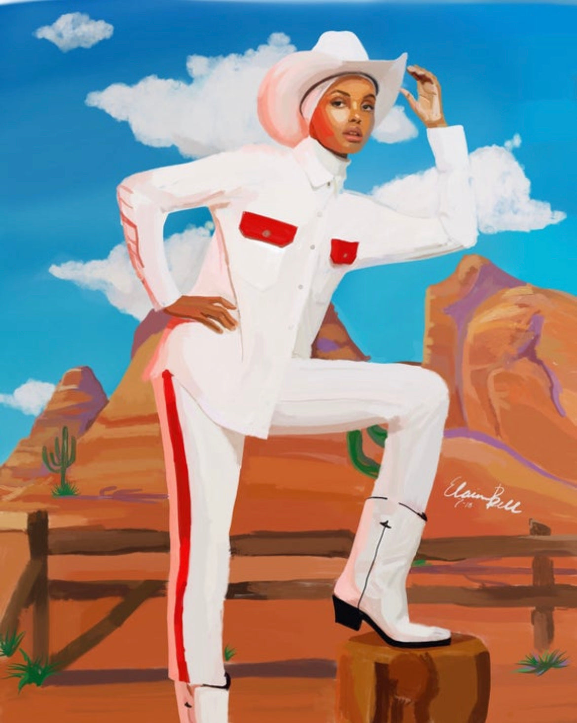 The ‘American Woman’ Print