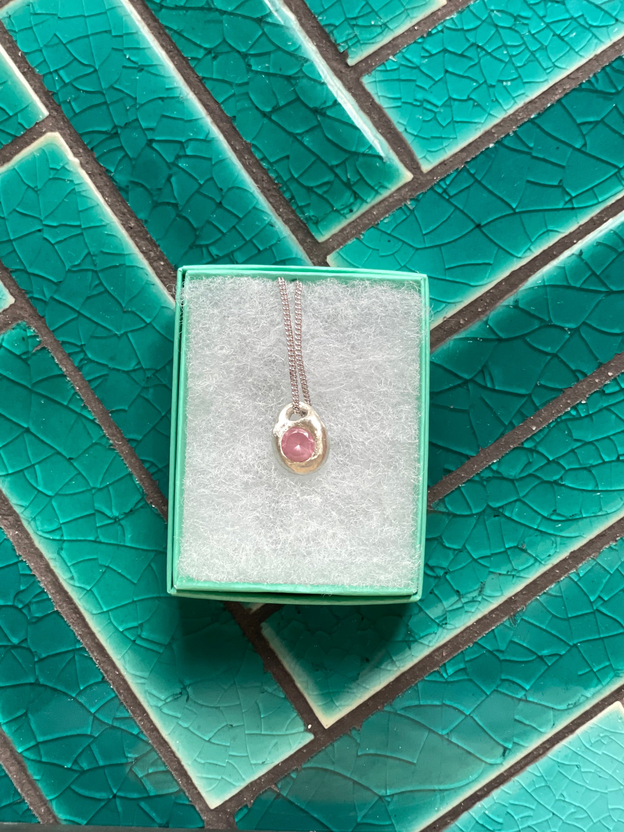 Pink Topaz Pendant