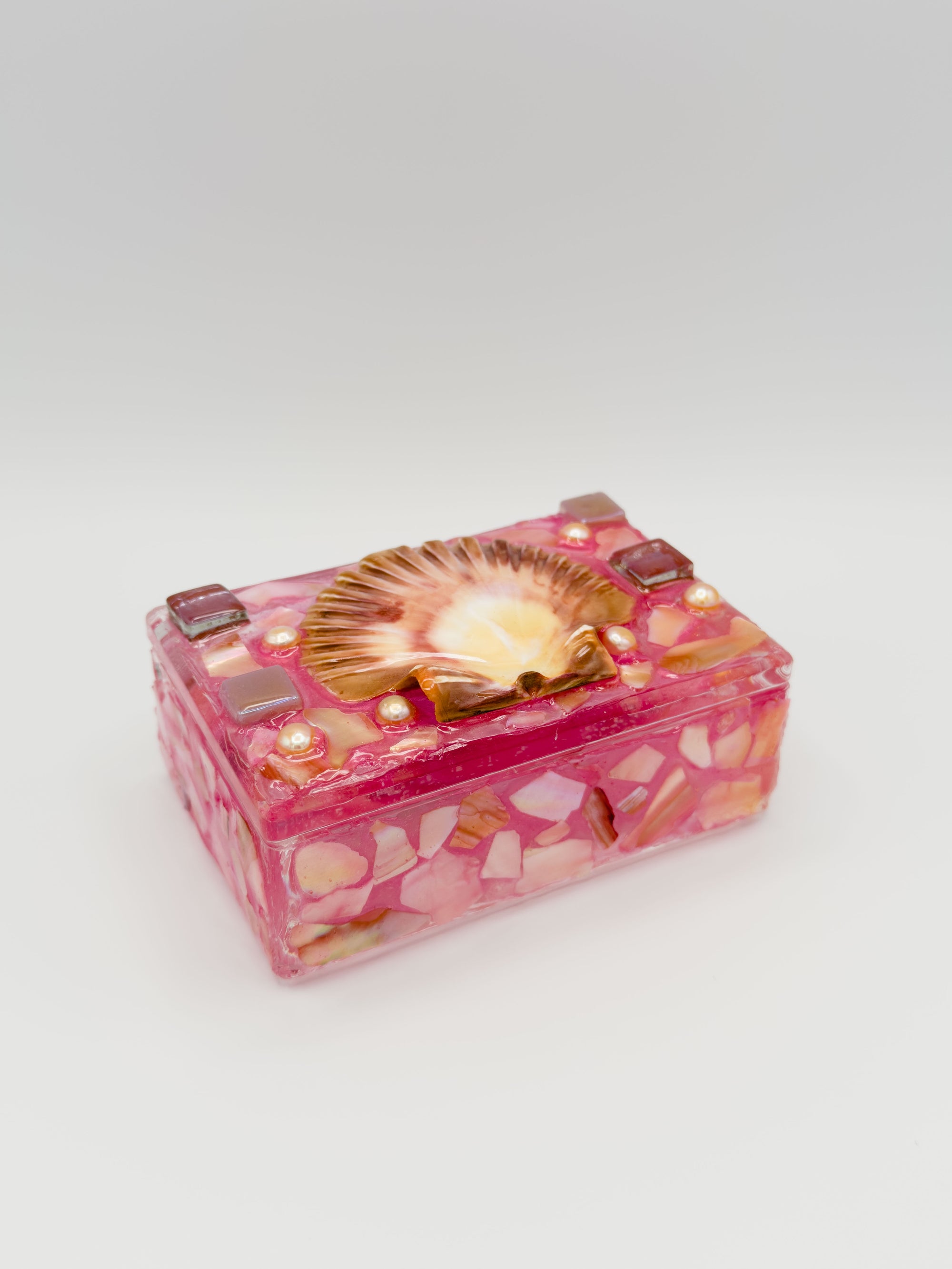 Mermaid Treasure Stash Box - Peony