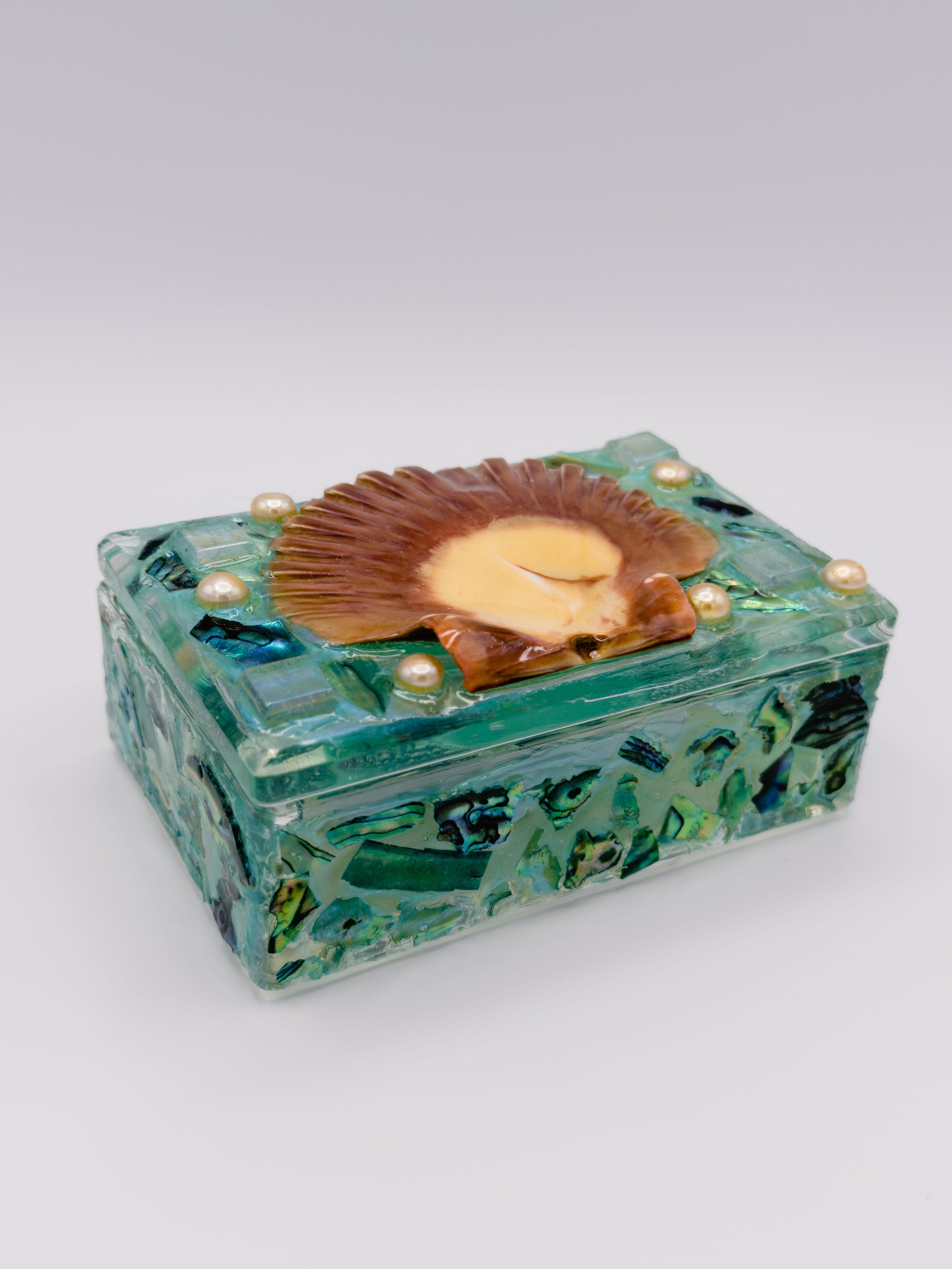 Mermaid Treasure Stash Box - Aqua