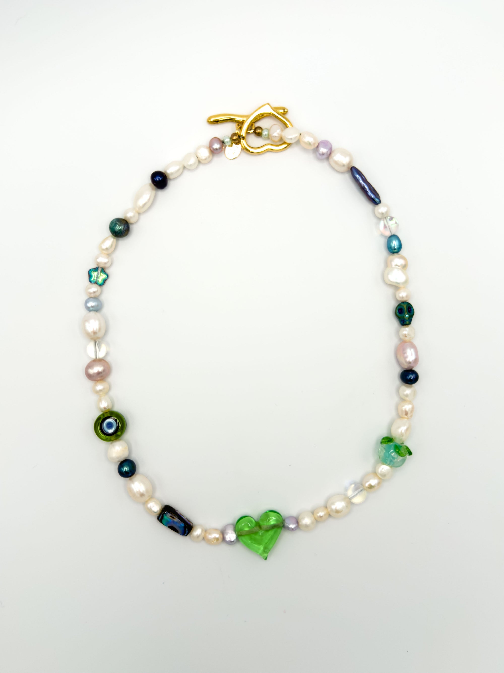 Lime Rickey Beaded Necklace