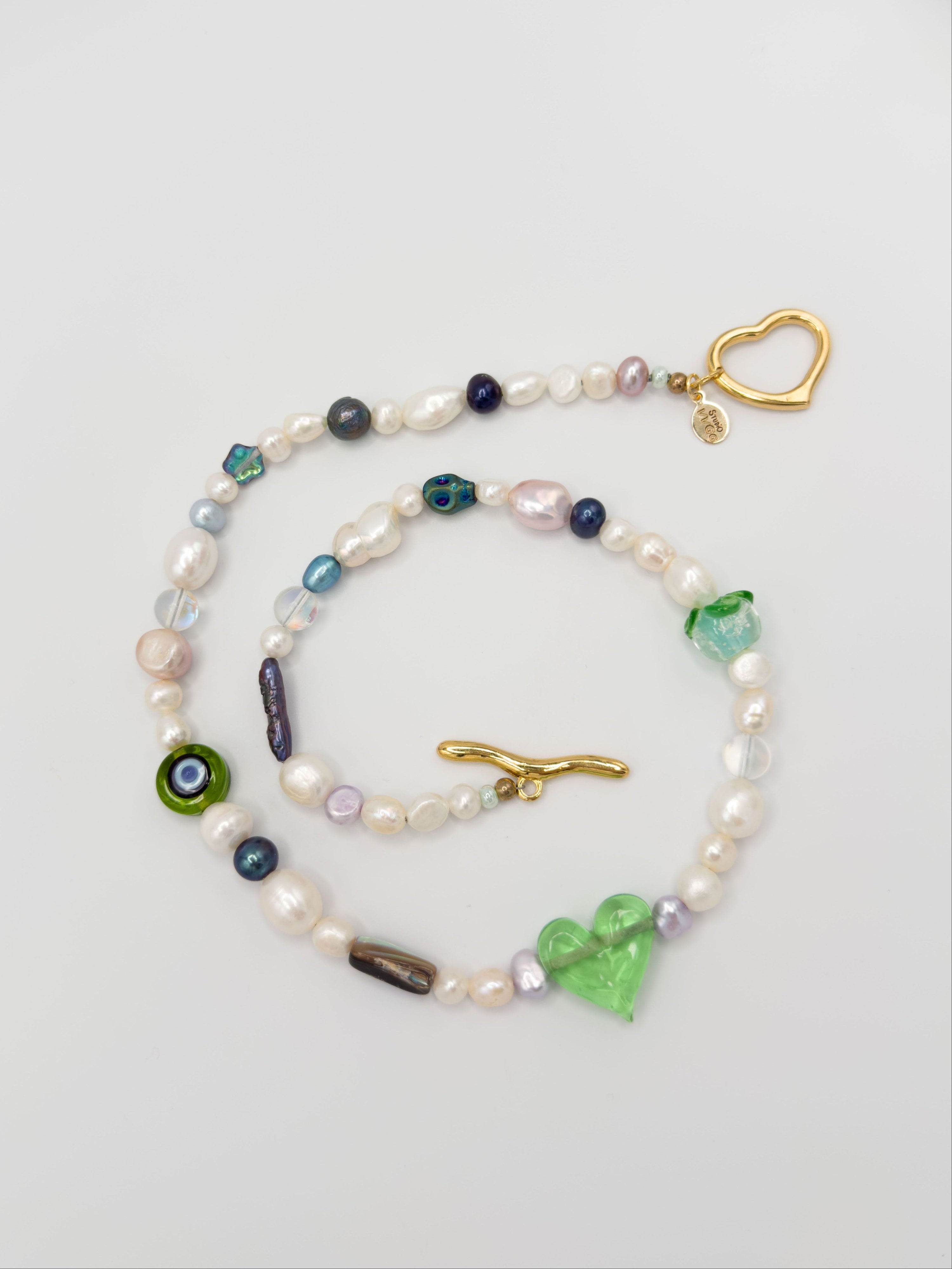 Lime Rickey Beaded Necklace