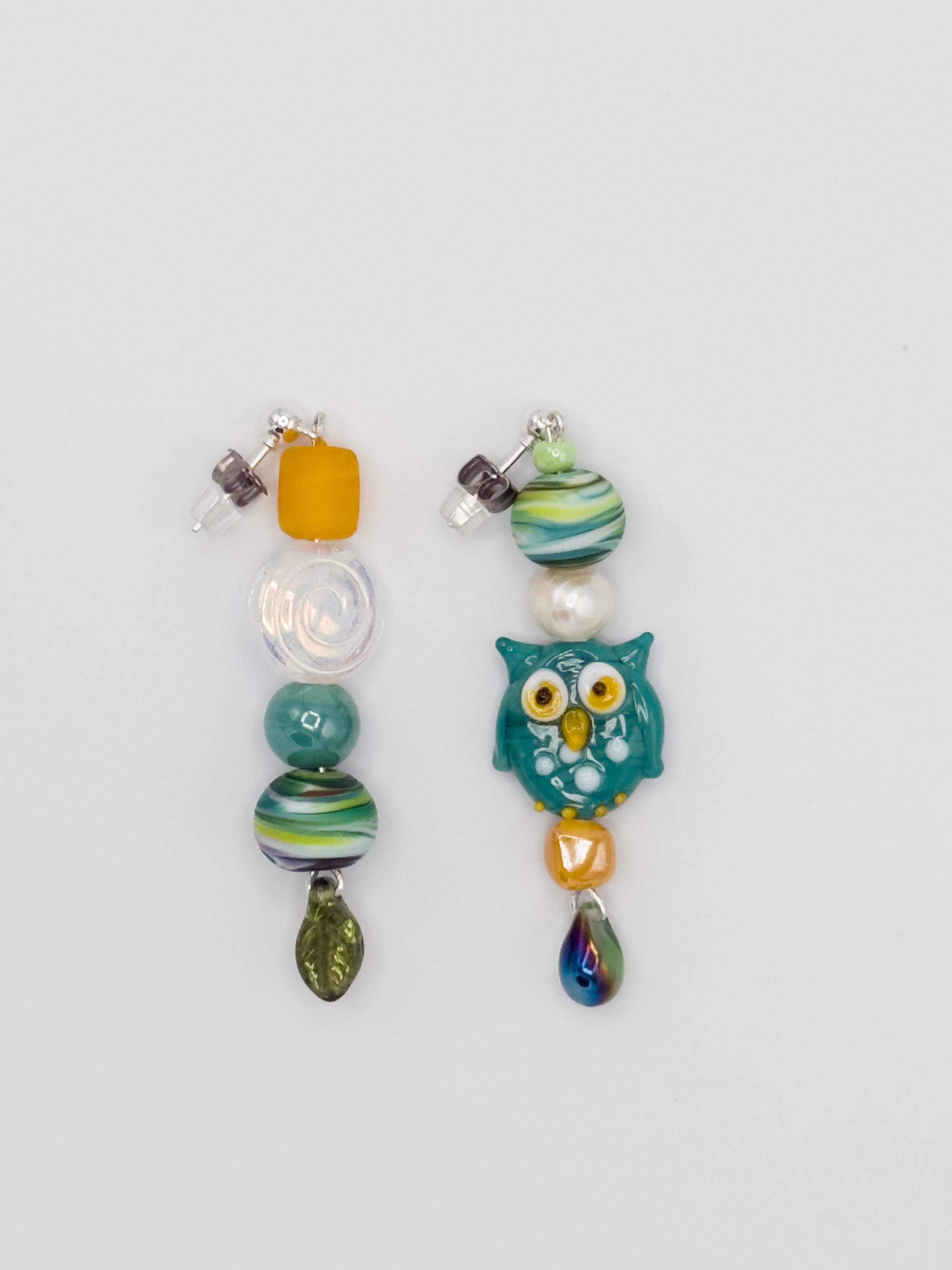 Scholar Mismatched Drop Earrings