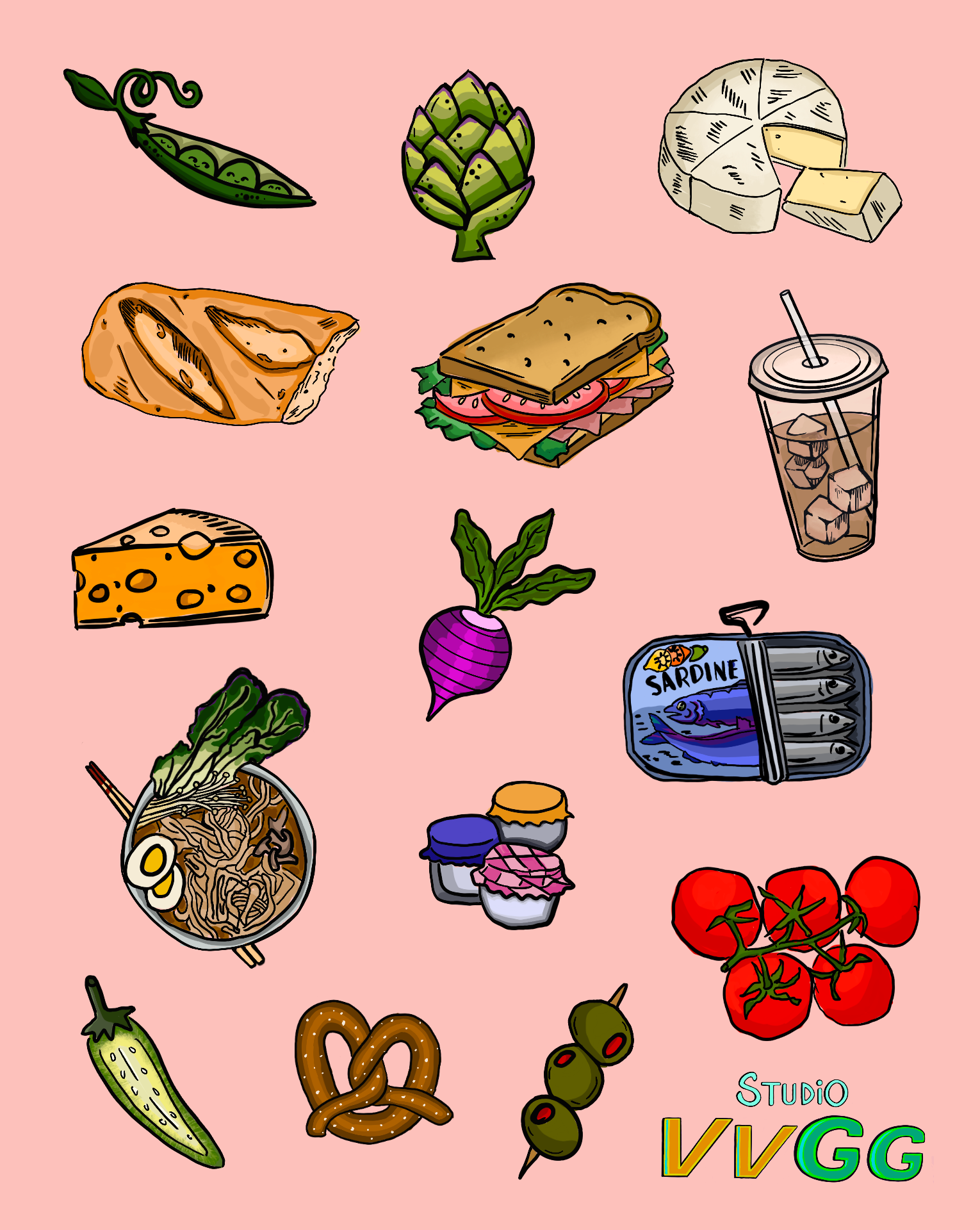 Lunch Break Sticker Sheet