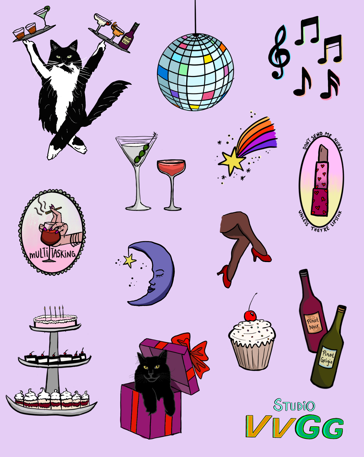 Party Time Sticker Sheet