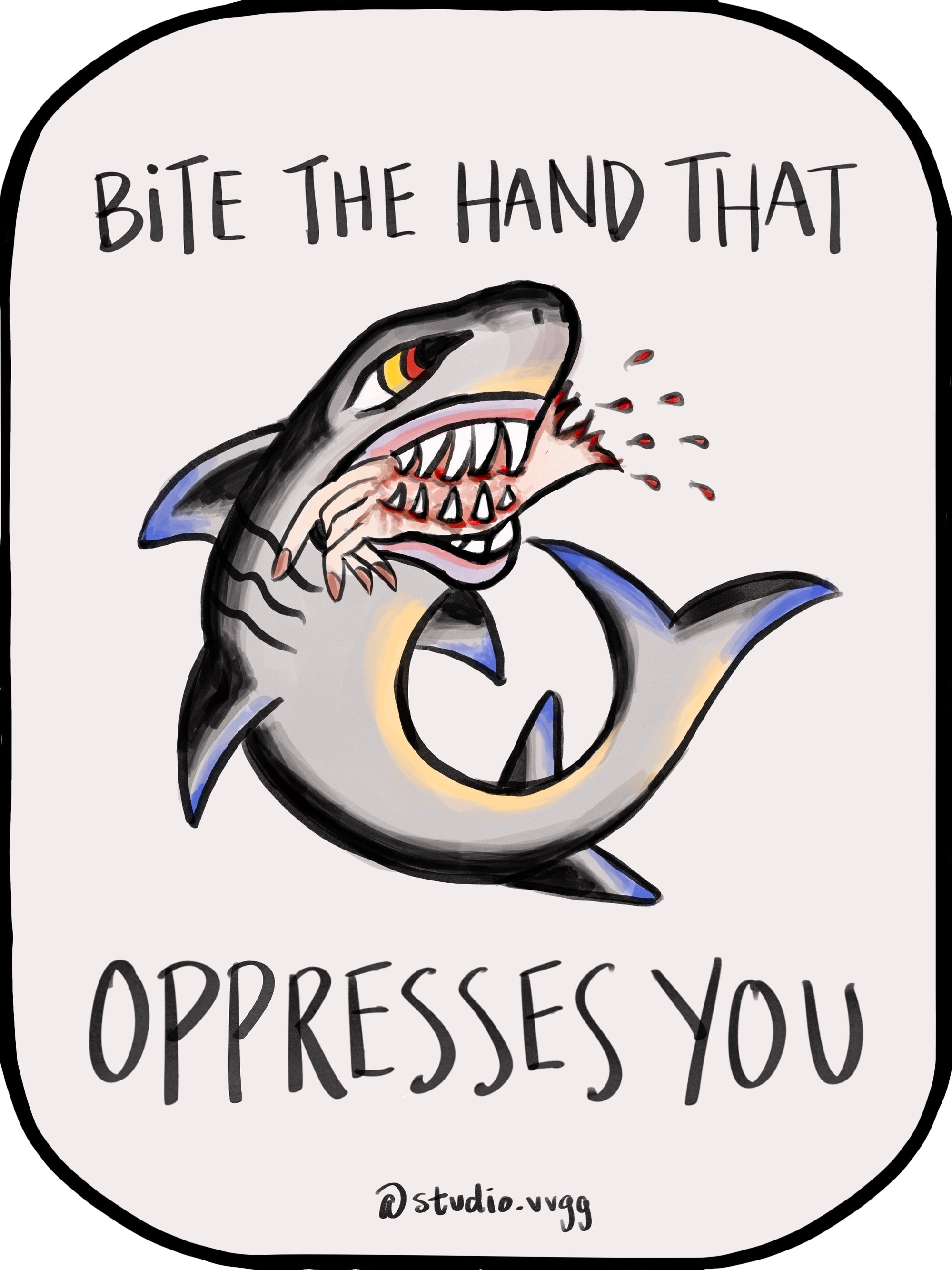 Bite Back Sticker