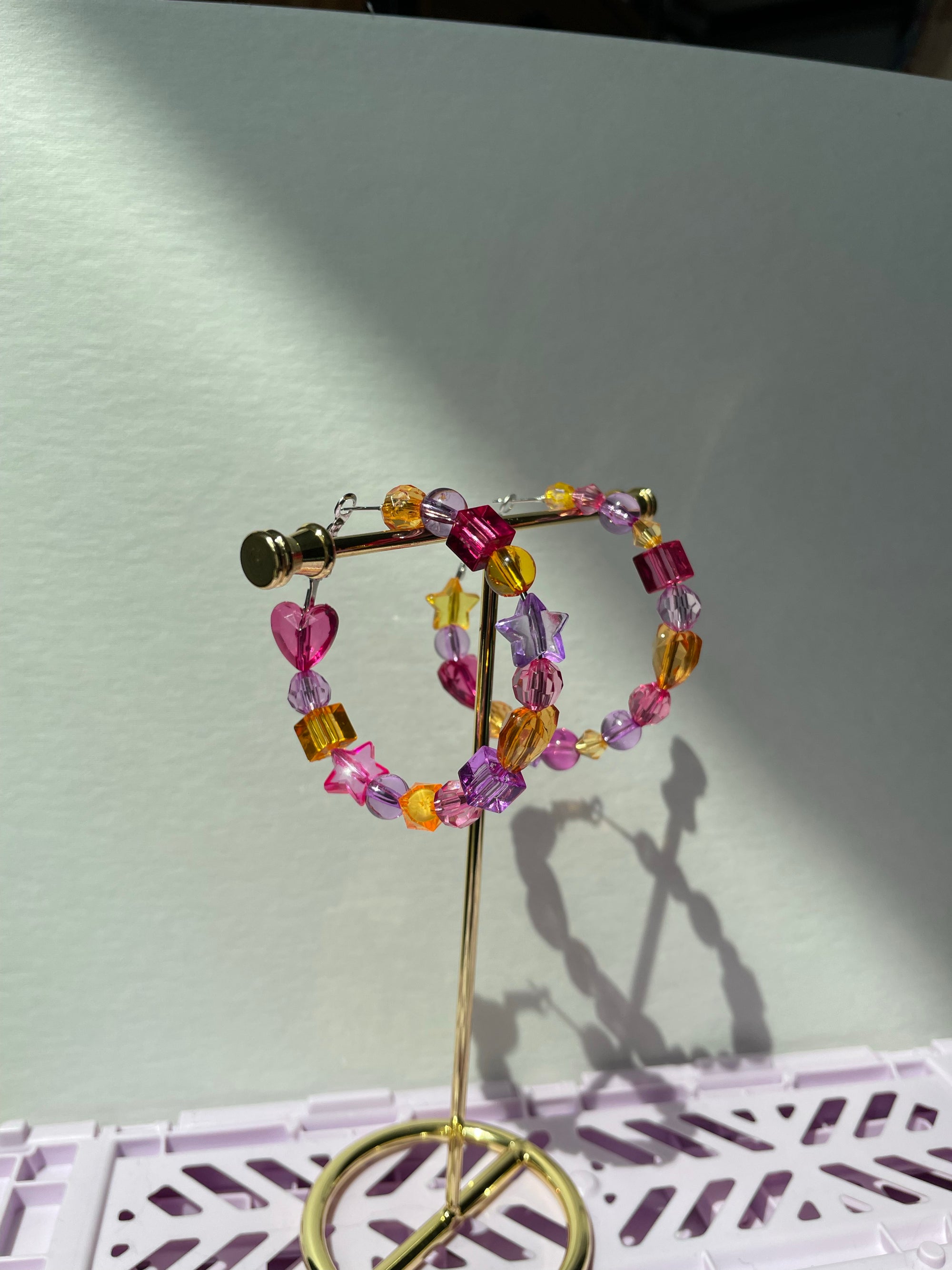 Beaded Hoops