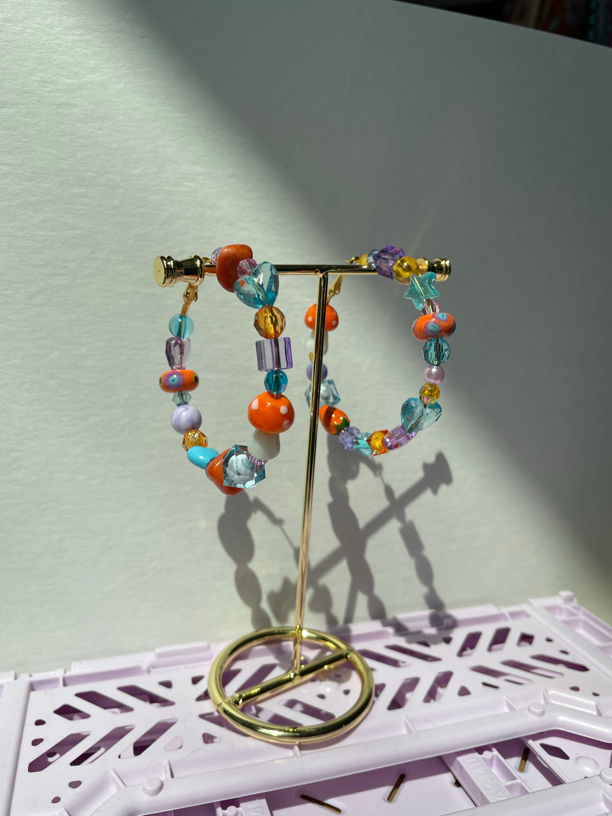 Beaded Hoops